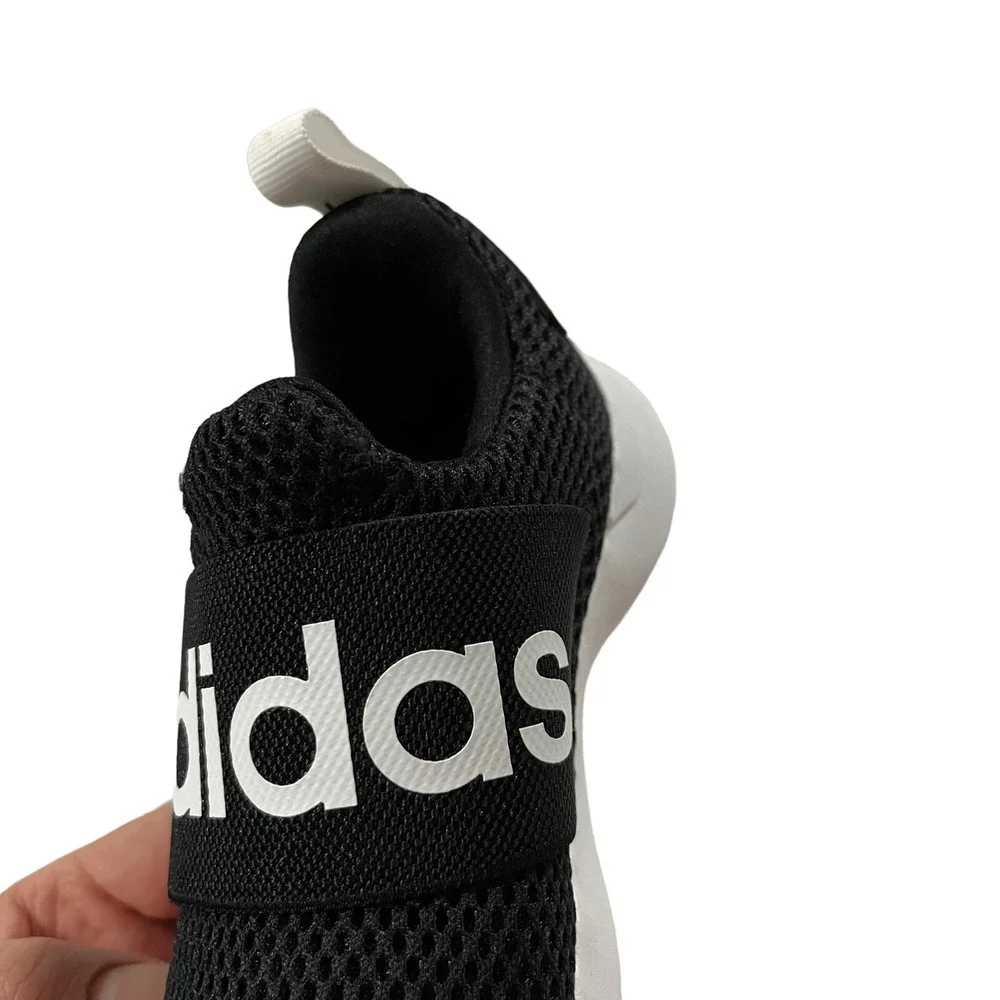 Adidas Little Boys Girls‎ Slip on Sneakers Sz 12 Black-White Lightweight Comfort
